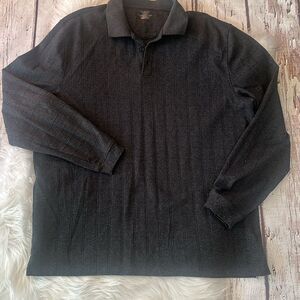 Van Heusen Men's Classic-Stretch Polo Long Sleeves Size XL